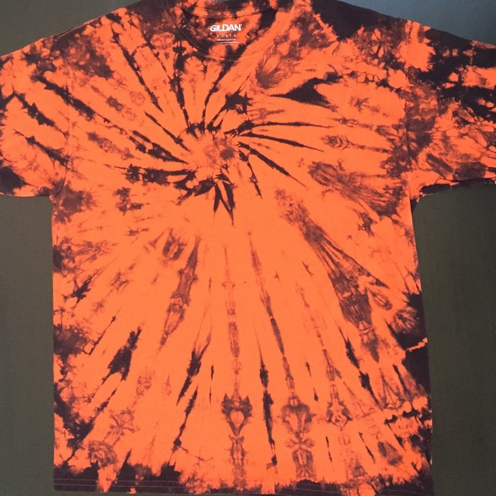 Custom Orange Tie Dye T-Shirt